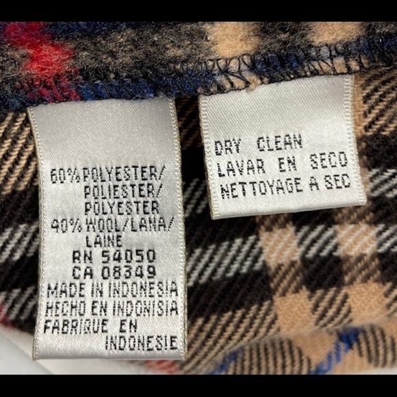 Evan Picone Plaid Jacket Snap Buttons Closure Size 14 - Picture 7 of 7